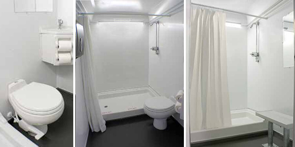 Temporary Bathroom Trailer Rentals With Showers in Laurens SC